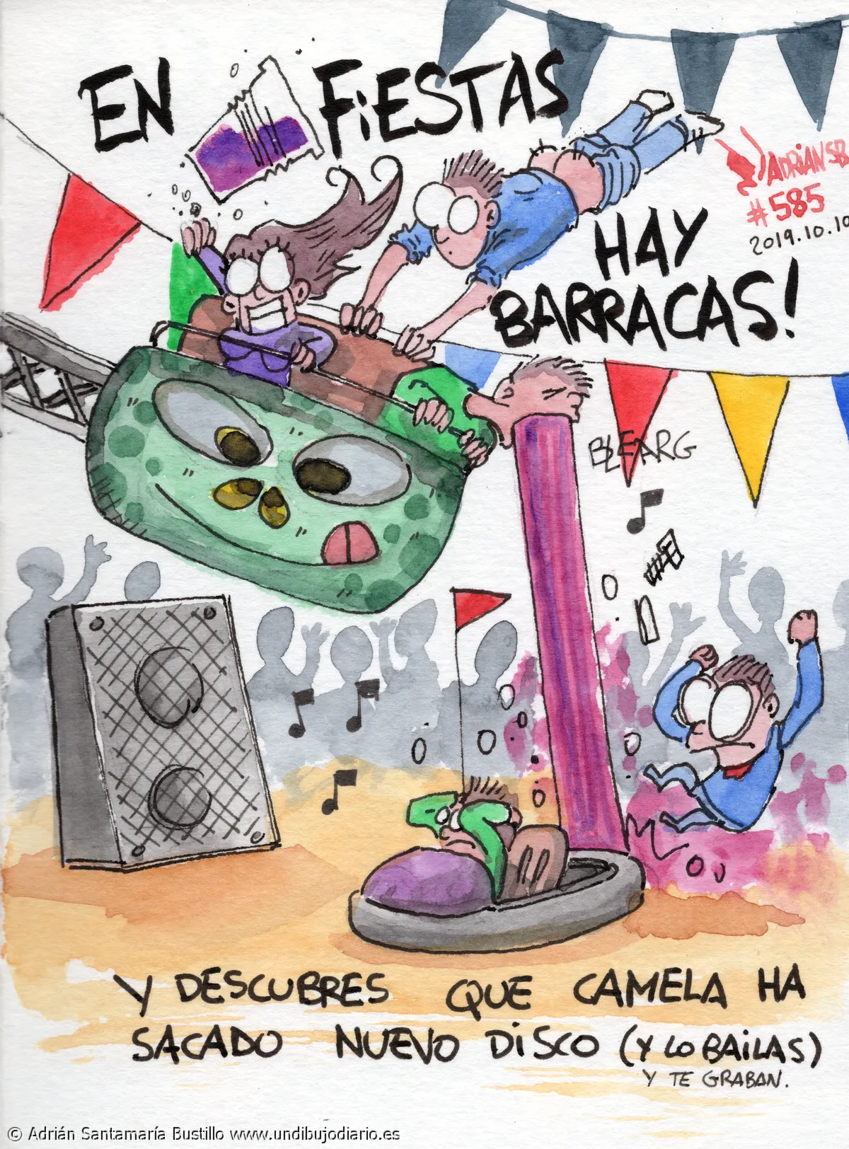 En fiestas hay barracas - Otro dia mas en fiestas de Medina en esta breve guia que esta durando ya...