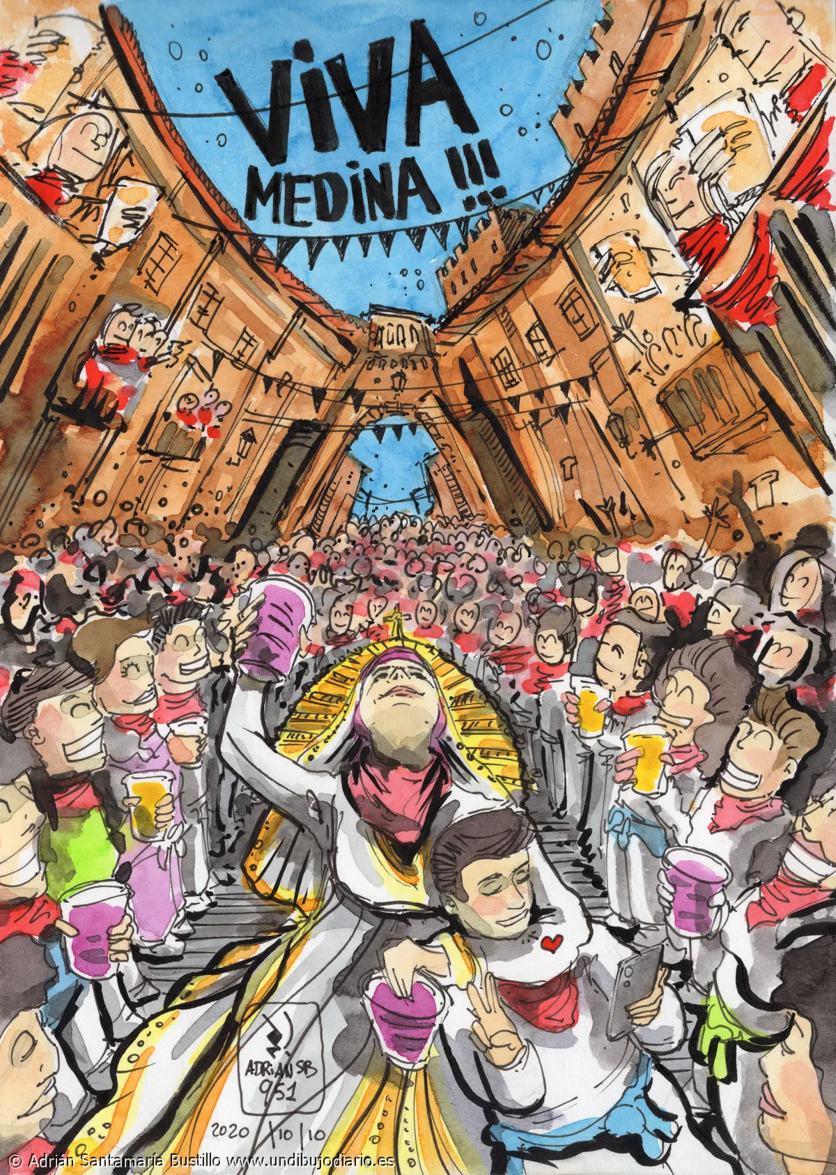 Viva medina de pomar - DIBUJO ESPECIAL NO FIESTAS DE MEDINA -