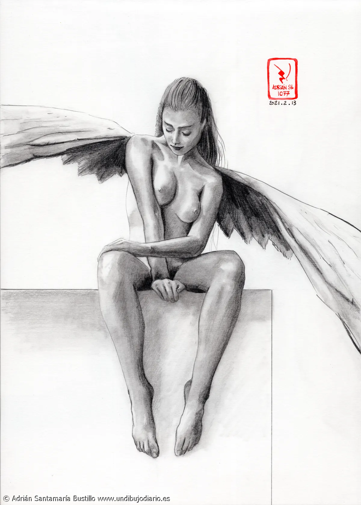 Angel sentido - Leí que debajo de un gran cuadro, hay un gran dibujo.