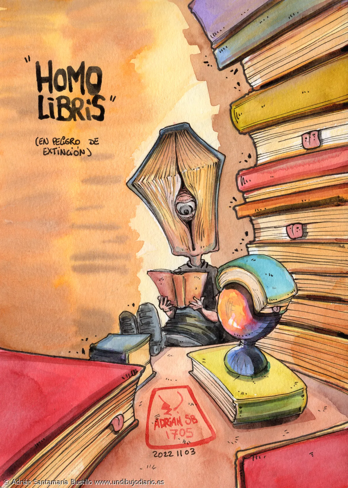 Homo libris - Porque sí, abstraido.