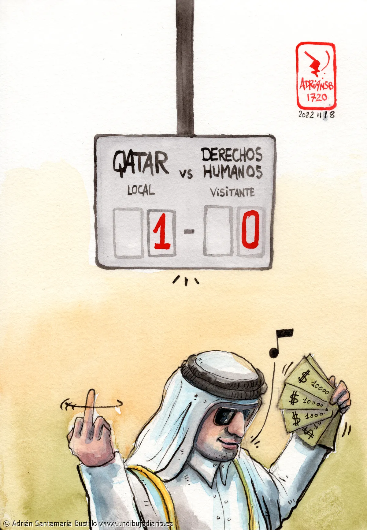 El mundial de futbol de qatar - Mientras tanto, en el Mundial de futbol en Catar...