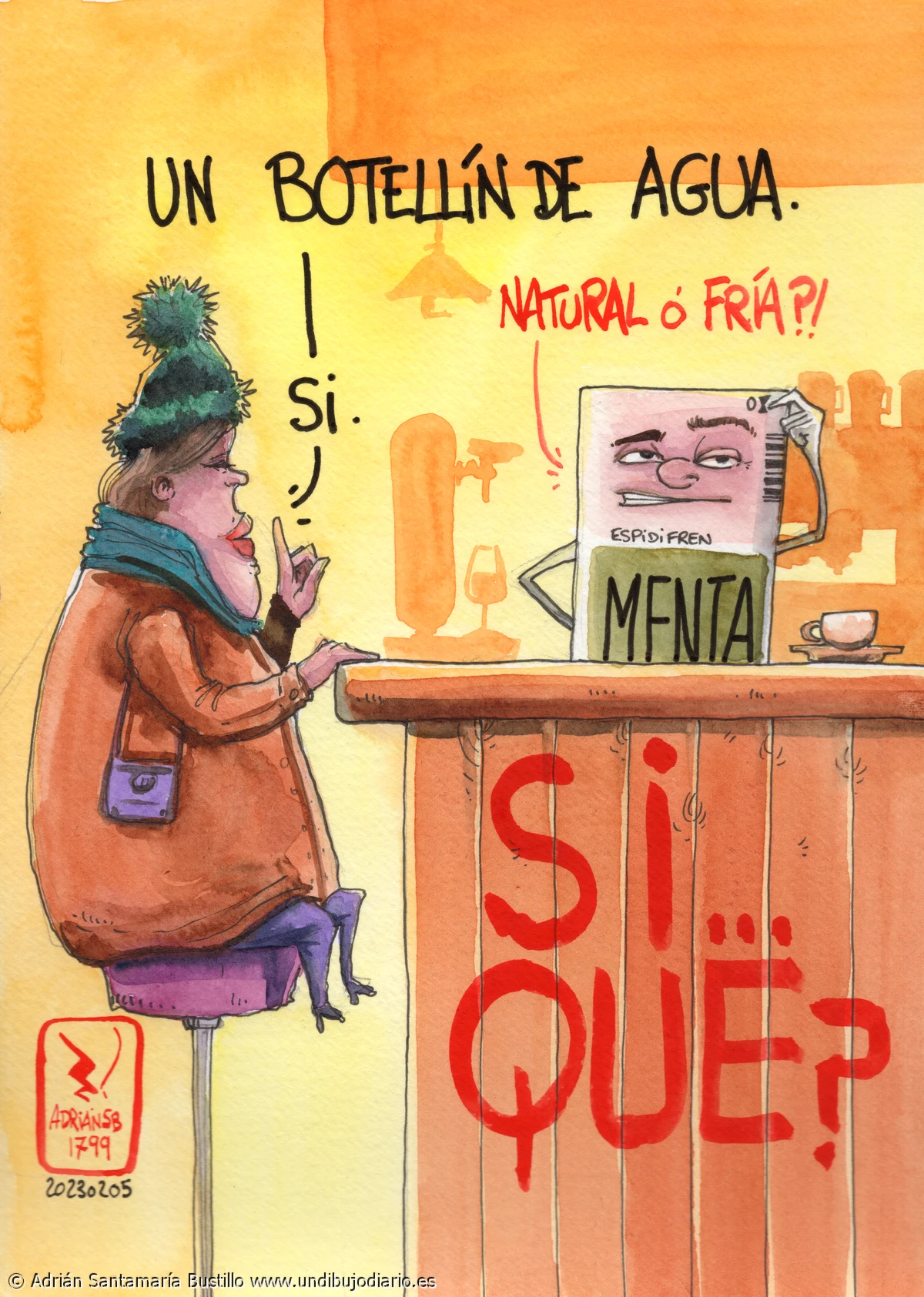 Si que agua - Esta es una situación real, que ocurre mas a menudo de lo que os pensais...

Dos tres veces por semana mas concretamente.