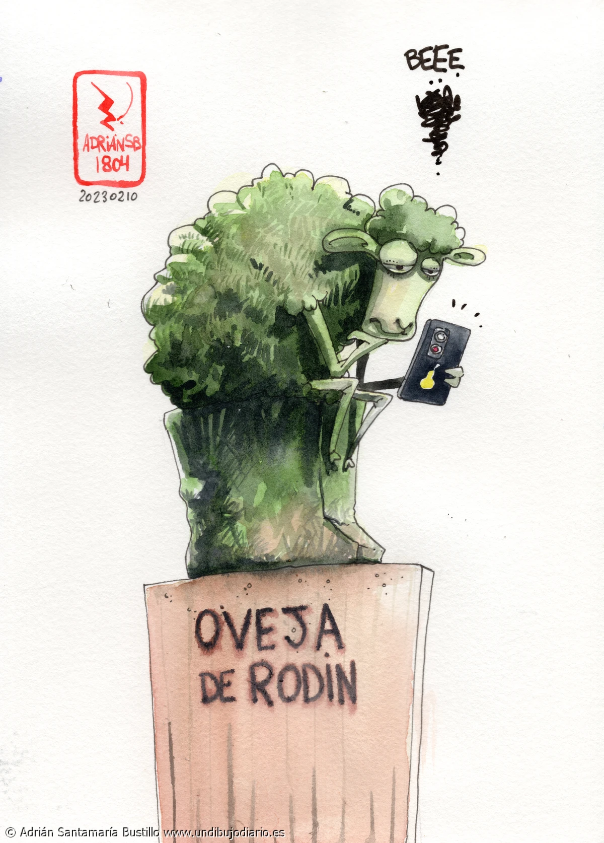 La oveja de Rodin - Foto del perfil de adriansb.art