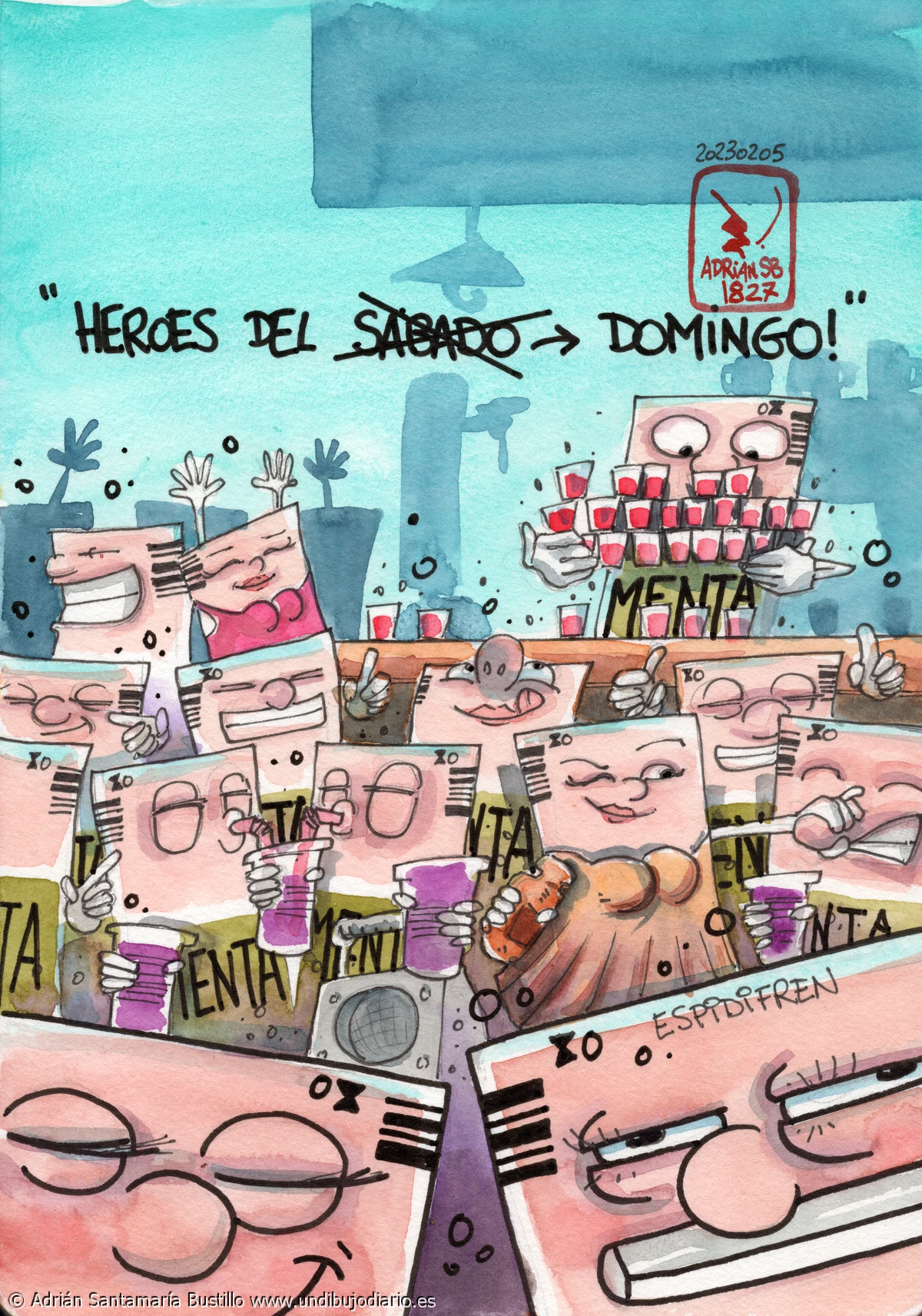 Heroes del domingo - OTRO CHUPITO DE IBUPROFENO. Por los heroes del sabado. Digo, del domingo.