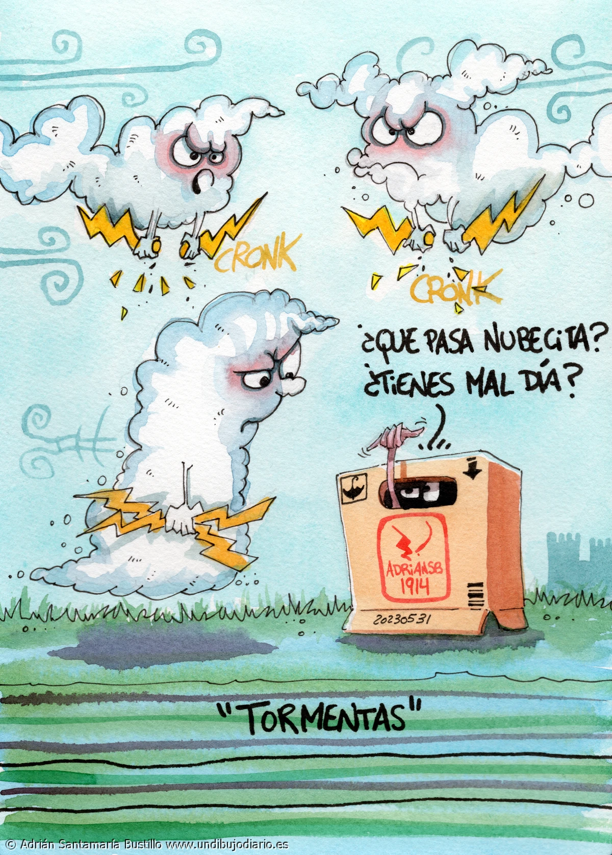 Tormentas electricas - Sigo procesando el taller de ayer, y siguiendo el hilo de esa estela, hoy que esperaba tormentas, llega la calma...