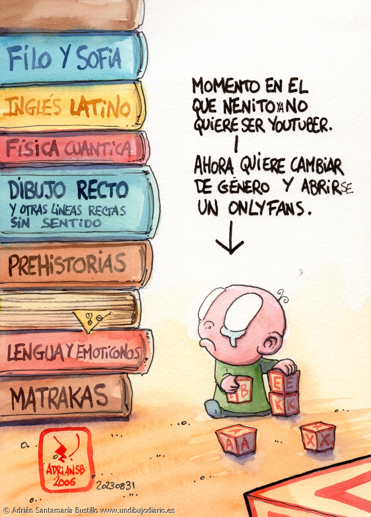 Nenito ha visto cosas - Os acordáis del nenito del año pasado? Pues le han vuelto a traer los fardos de preescolar...