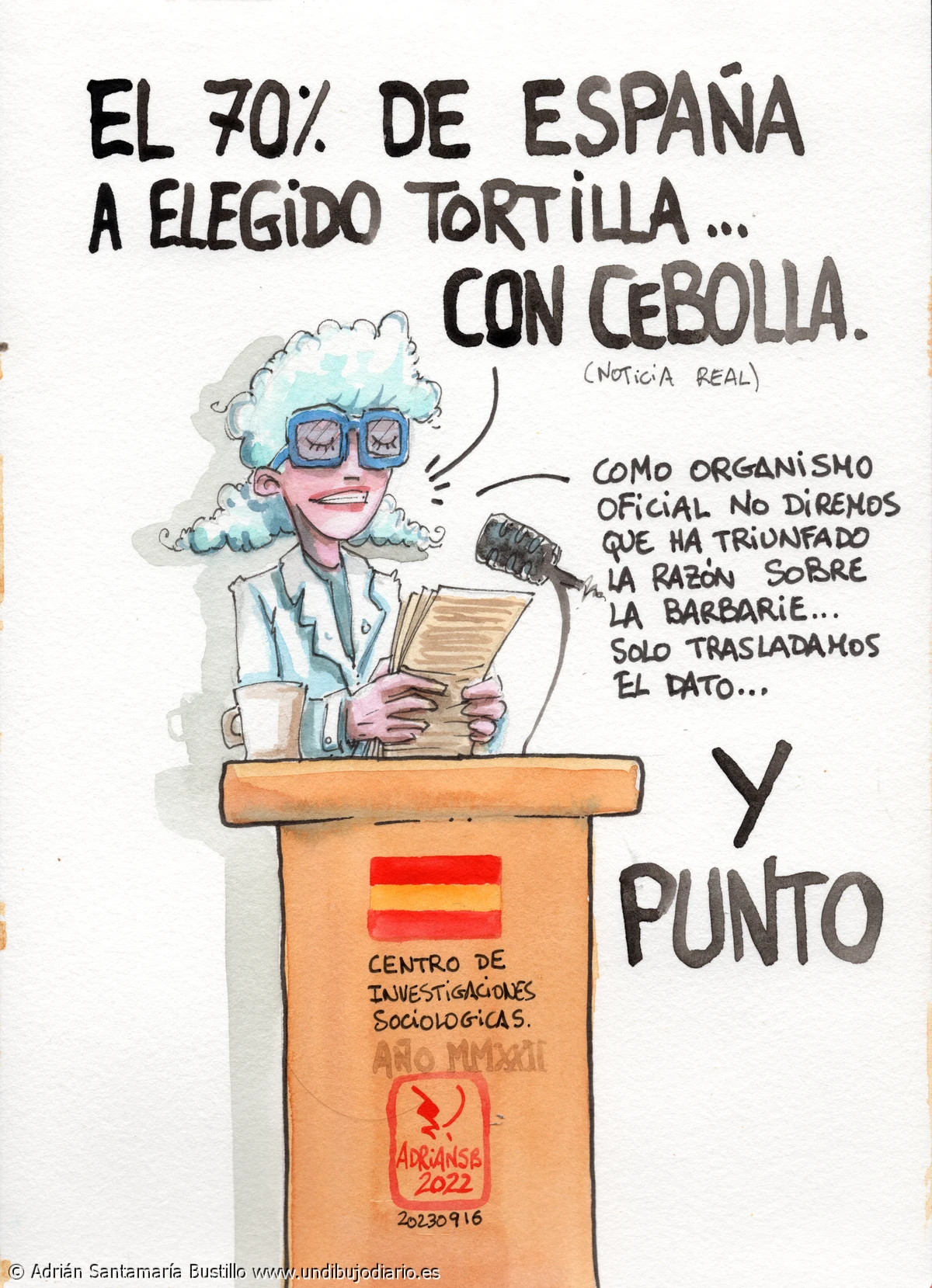 España a elegido tortilla con cebolla - El CIS ha hablado: