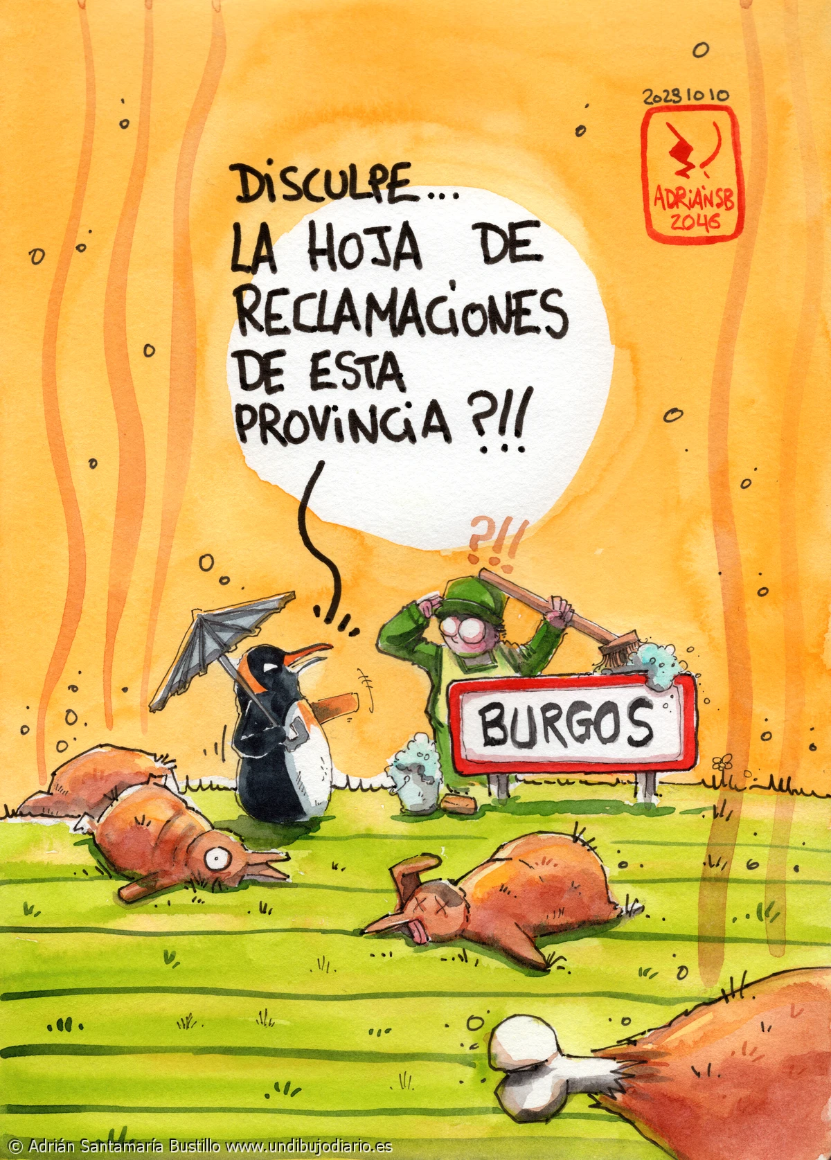 Hoja de reclamaciones - El cambio climático me está jodiendo los típicos tópicos dibujos...